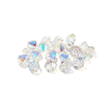 Swarovski Crystal, Bicone, 6mm - Crystal AB; 20 pcs