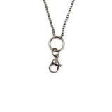 Stainless Steel Box Chain Necklace, 18", Silver; 1 Necklace