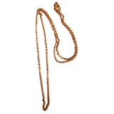 Stainless Steel Flat Link Necklace, 18", Rose Gold; 1 Necklace