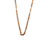 Stainless Steel Flat Link Necklace, 18", Rose Gold; 1 Necklace