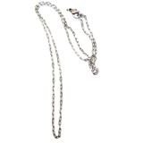 Stainless Steel Oval Link Necklace, 18", Silver; 1 Necklace