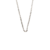 Stainless Steel Oval Link Necklace, 18", Silver; 1 Necklace