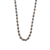 Stainless Steel Round Link Necklace, 18", Silver; 1 Necklace