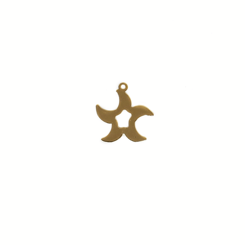 Freestyle Star Charm, Gold Filled, 25x26mm; 1 piece
