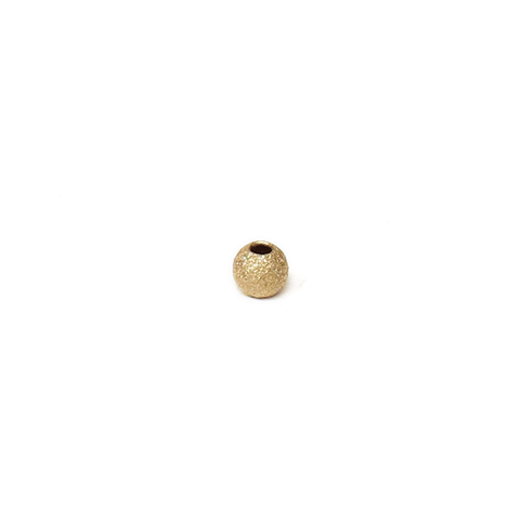 Stardust Round Spacer, Gold Filled- 4mm; 1 piece