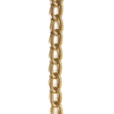 Stardust Aluminum Curb Link Chain- Gold; 8x14mm- 1 foot