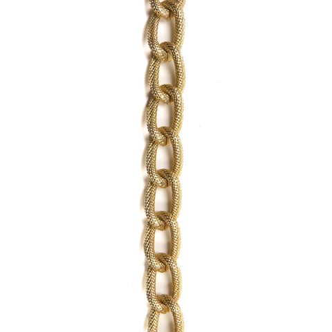 Stardust Aluminum Curb Link Chain- Gold; 8x14mm- 1 foot