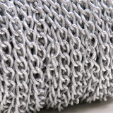 Stardust Aluminum Curb Chain- Silver; 9x14mm- 1 foot