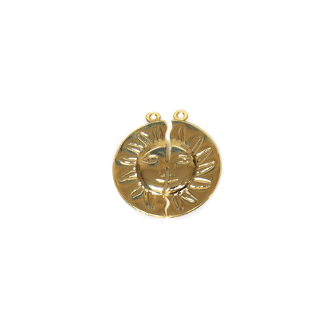 Sun Charm, Gold Filled, 23mm; 1 piece