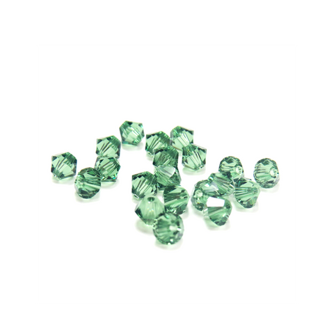 Swarovski Crystal, Bicone, 4mm- Erinite; 20pcs.