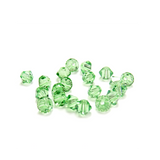 Swarovski Crystal, Bicone, 4mm- Peridot; 20pcs