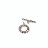Toggle Clasp, Twisted Round-10mm; 10pcs