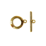 Toggle, Gold, Brass, 16x20x2mm