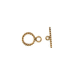 Twisted Toggle Round, Gold Filled, 10mm; 1 piece
