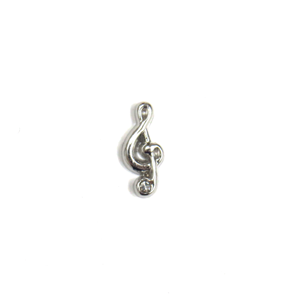 Treble Clef Musical Note - Floating Charm