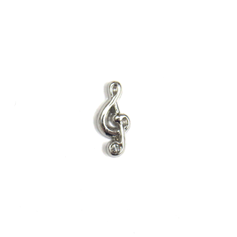 Treble Clef Musical Note - Floating Charm