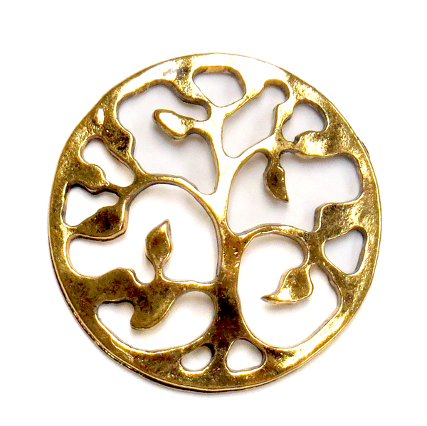 Tree of Life, Round- Ant. Gold