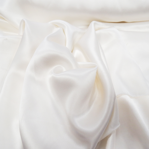 Silk Charmeusse, White, 54" Wide- 1 Yard