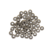 Wheel Spacer Beads, Antique Silver- 8mm; 50pcs