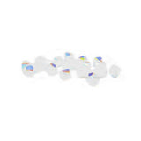 Swarovski Crystal, Bicone, White Opal AB, 6mm; 20pcs