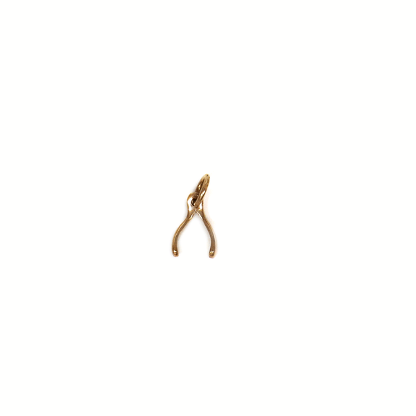 Wishbone Charm, Gold Filled, 11x7mm; 1 piece