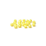 Yellow/White, Round Faceted Fire Polished; 8mm - 20 pcs