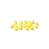 Yellow/White, Round Faceted Fire Polished; 8mm - 20 pcs