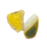 Yellow Slice Agate Pendant, 75x32mm - 1 piece