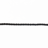 Black, Faceted Agate; 3mm