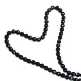 Agate Round Faceted, Black and White Stripes; 6mm