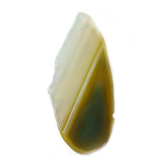 Yellow Slice Agate Pendant, 75x32mm - 1 piece