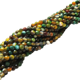 Earth Tones, Round Faceted Fire Agate-6mm