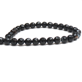 Agate Round Faceted, Black and White Stripes; 10mm