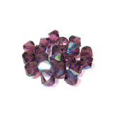 Swarovski Crystal, Bicone, 8MM - Amethyst AB; 20pcs