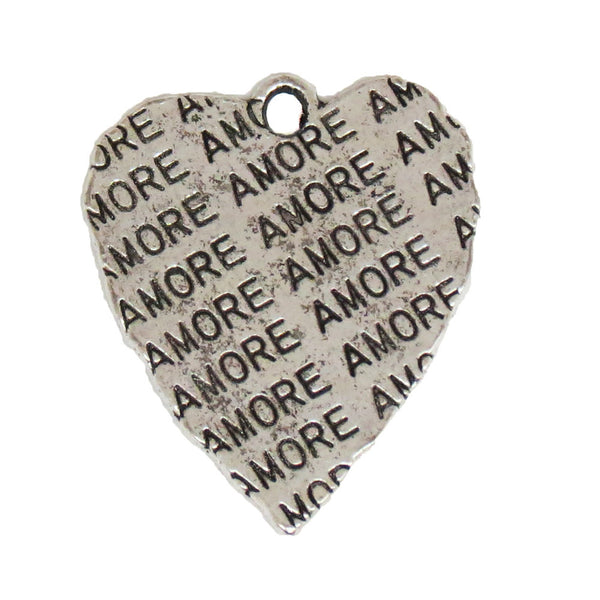 Amore Charm-Antique Silver