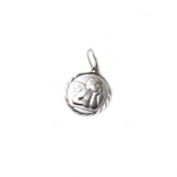 Angel Charm, Italian Sterling Silver, 13x8mm - 1 piece