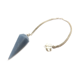 Angelite Crystal Pendulum - SIlver