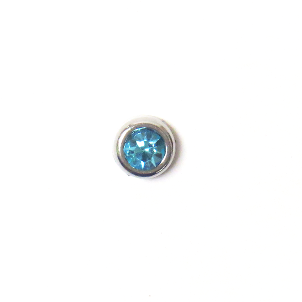 Aquamarine Embedded Rhinestone