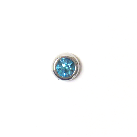 Aquamarine Embedded Rhinestone