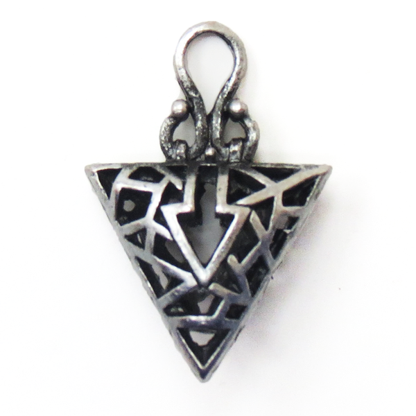Arrow Charm; Antique Silver