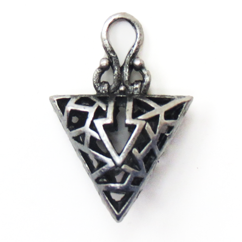 Arrow Charm; Antique Silver