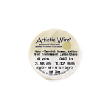 Artistic Wire, Gold, 18 Gauge 1.02mm - 4 yards