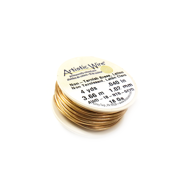 Artistic Wire, Gold, 18 Gauge 1.02mm - 4 yards