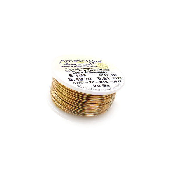 Artistic Wire, Gold, 20 Gauge 0.81mm - 6 yards