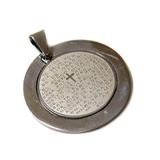 Ave María Pendant, Stainless Steel, 32mm - 1 piece