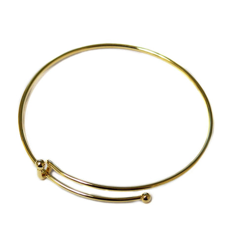 Bangle, Gold Plated,64mm