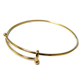 Bangle, Gold Plated,64mm