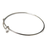 Bangle, Silver Plated, 64mm; 1 piece