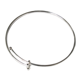 Bangle, Silver Plated, 64mm; 1 piece