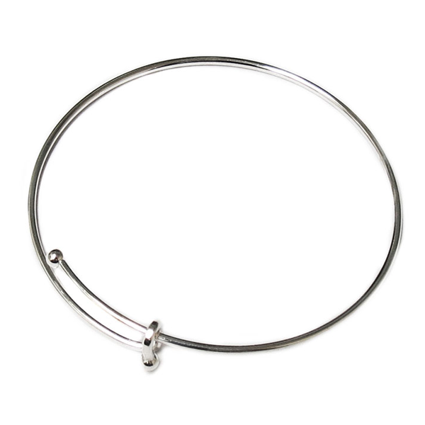 Bangle, Silver Plated, 64mm; 1 piece